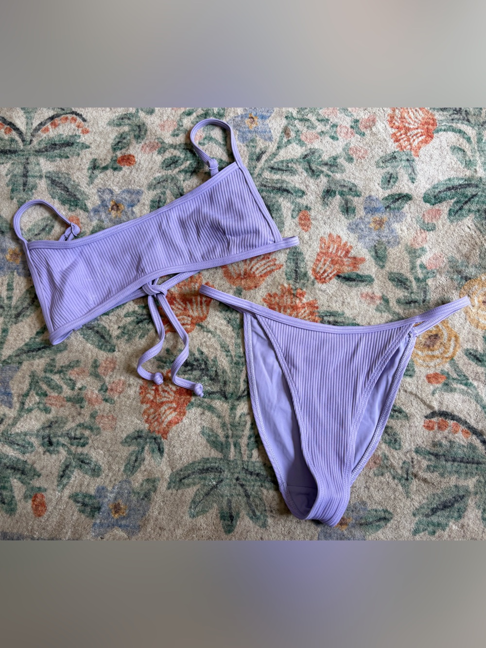 PACSUN Ribbed Bikini Small Top and XS Bottoms